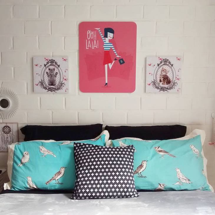 Quarto feminino decorado