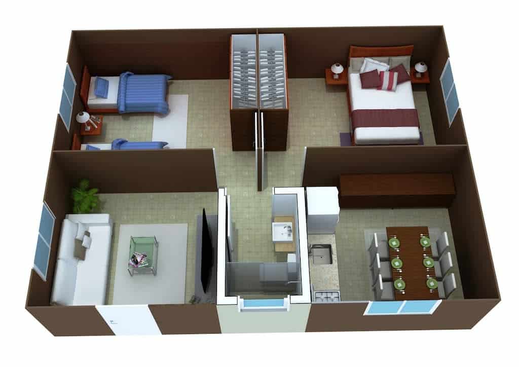 Planta de casa 3D