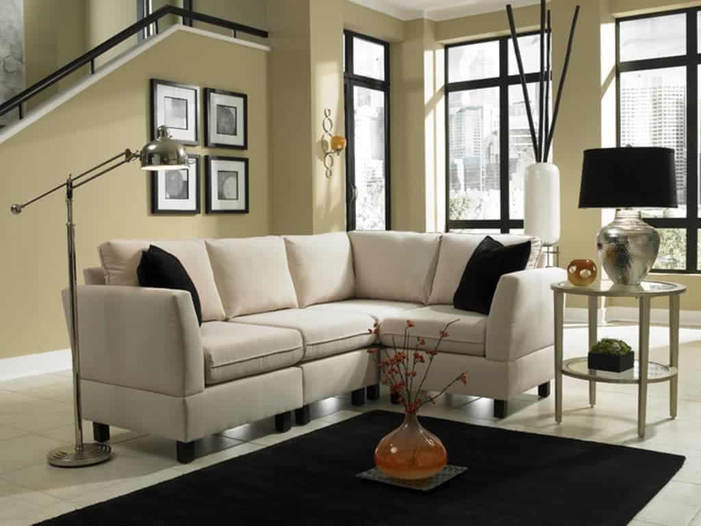 small scale living room sofa