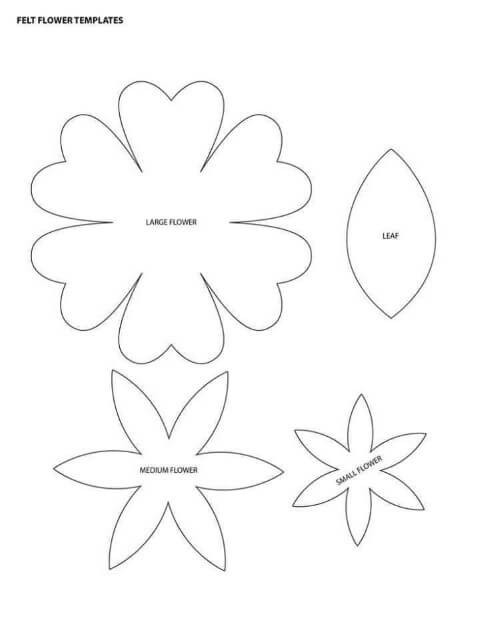 molde de flor tradicional para imprimir