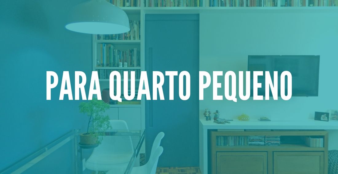 Porta de correr para quarto pequeno