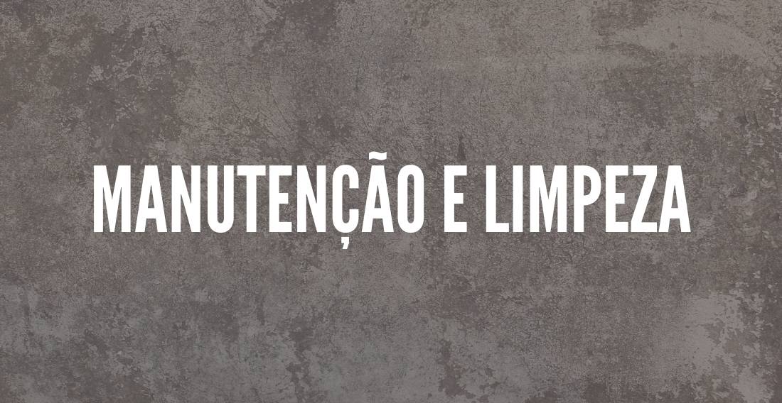 Manutenção e limpeza do cimento