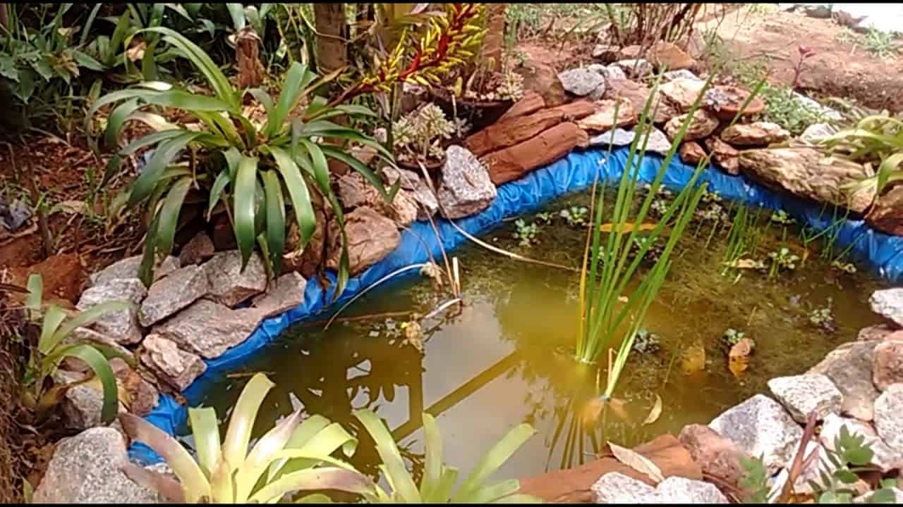 lago artificial com lona