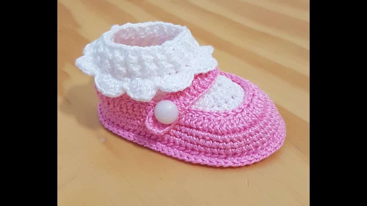 sapatinho de croche para bebe recem nascido