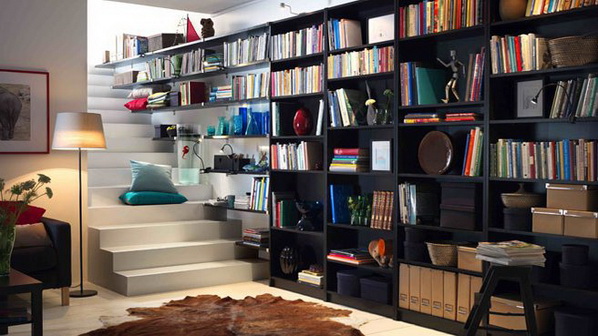 biblioteca em casa