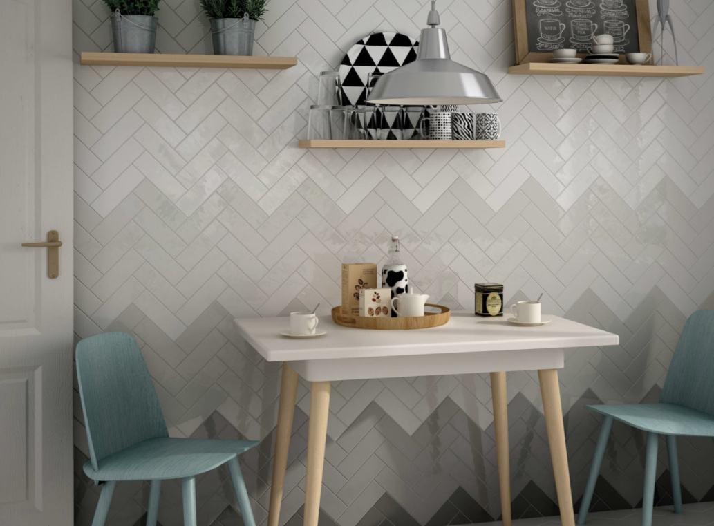 Subway tiles na diagonal