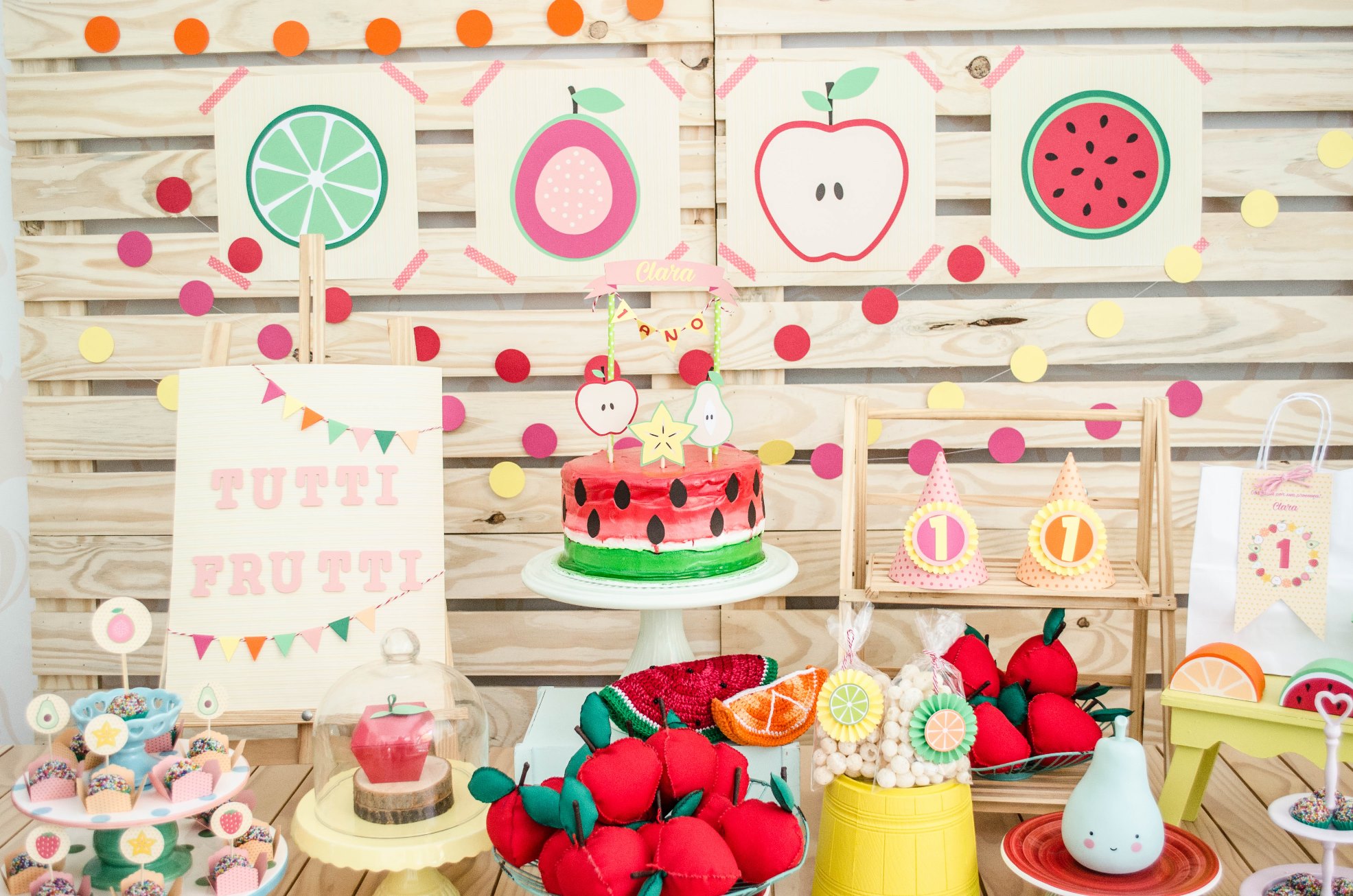 decoracao de festa infantil: com tema de frutas