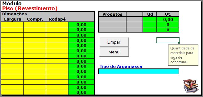 Planilha de Custos de Materiais de Construção