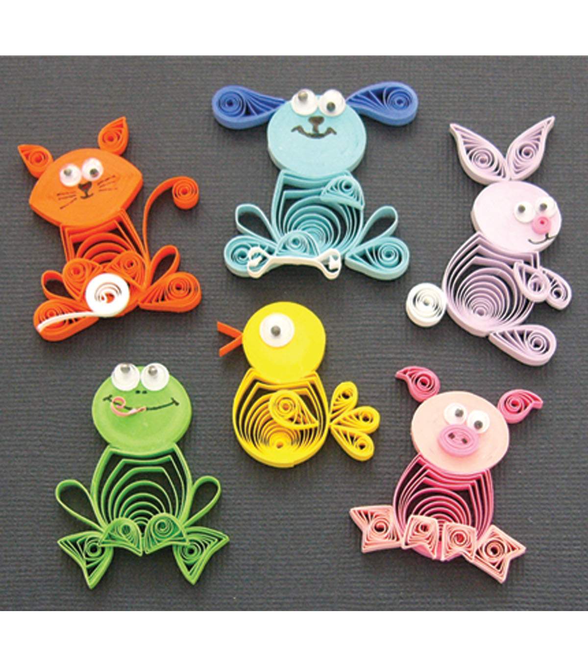 animais em quilling