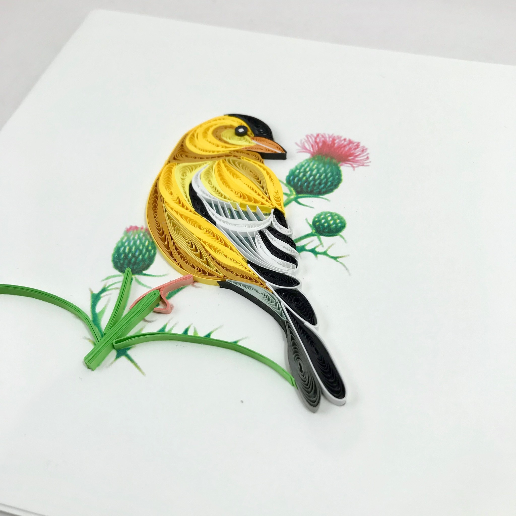 pássaro em quilling