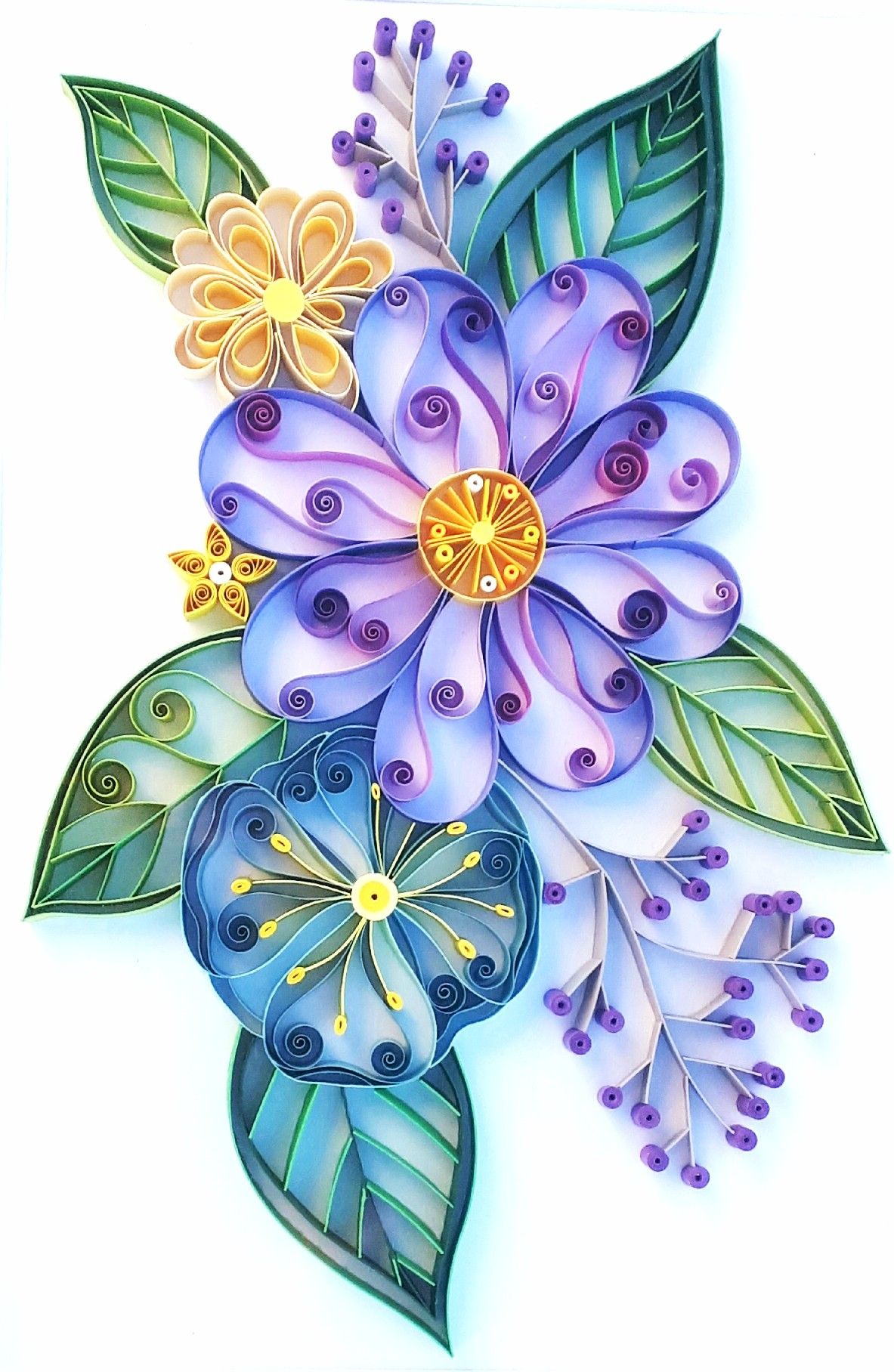 flores em quilling