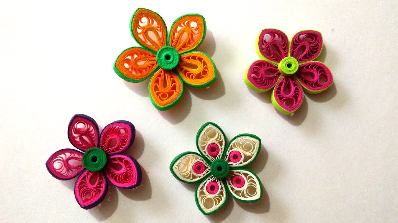 flores em quilling