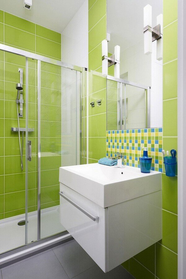 Banheiro verde