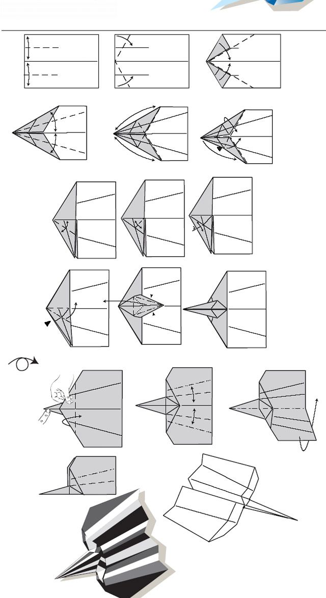 Origami de Avião de papel