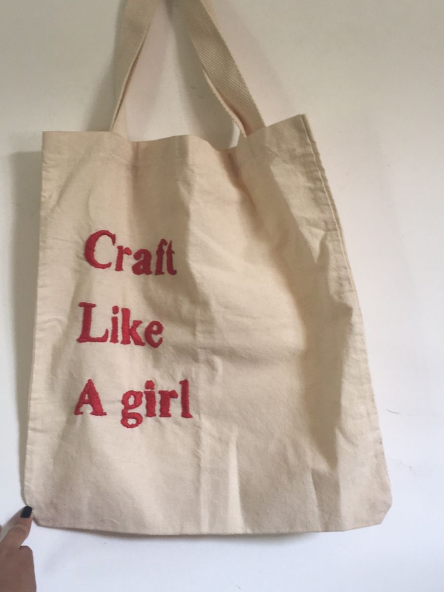 sacola "craft like a girl"