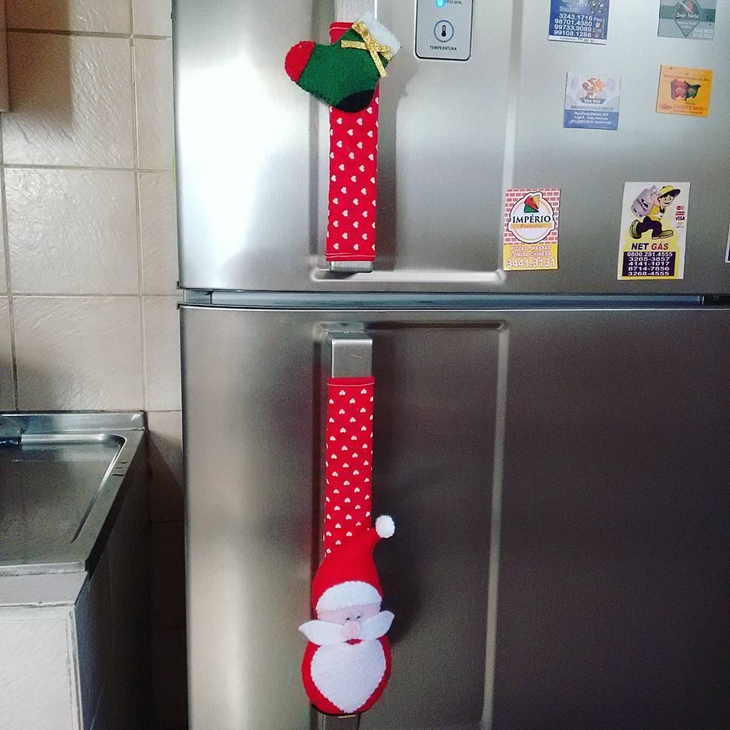 artesanato de natal para geladeira