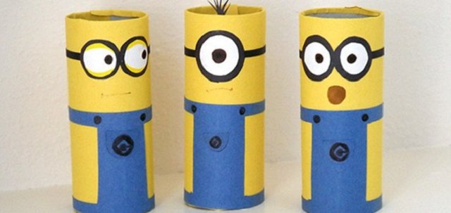 Minions de rolo de papel higiênico