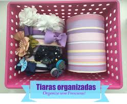 ideias de como organizar tiaras