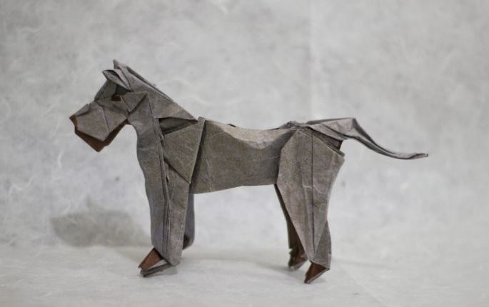 origami dog alemão