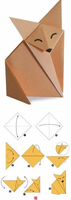 origami de raposa