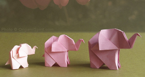 Origami de elefantinho