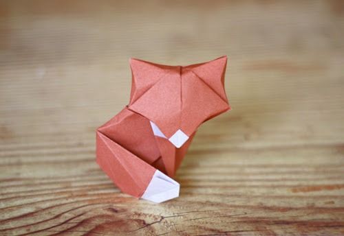 Origami de raposa