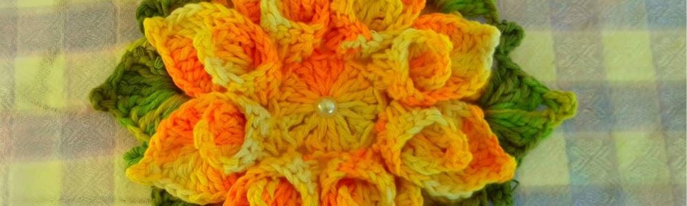 como fazer flor de crochê